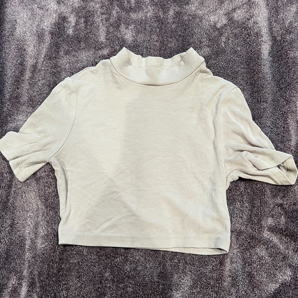 Turtle neck crop top